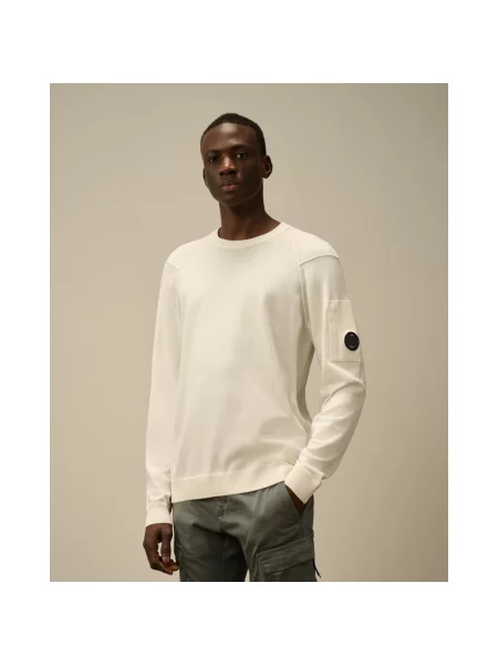 Dzianinowy sweter C.p. Company biały