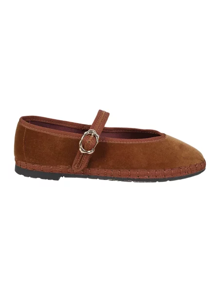 Espadryle Flabelus brązowe