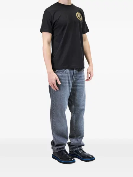 Tricou Just Cavalli cu imagine negru