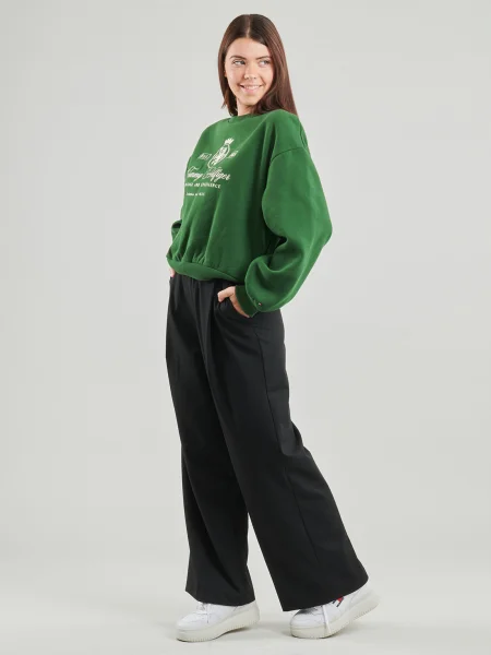 Fleecová fleecová mikina Tommy Hilfiger zelená