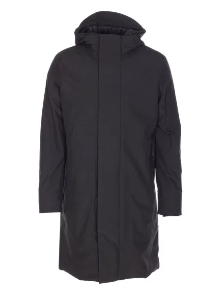 Palton Save The Duck cu glugă negru