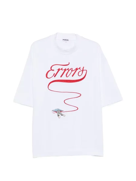 Tricou House Of Errors cu broderie alb