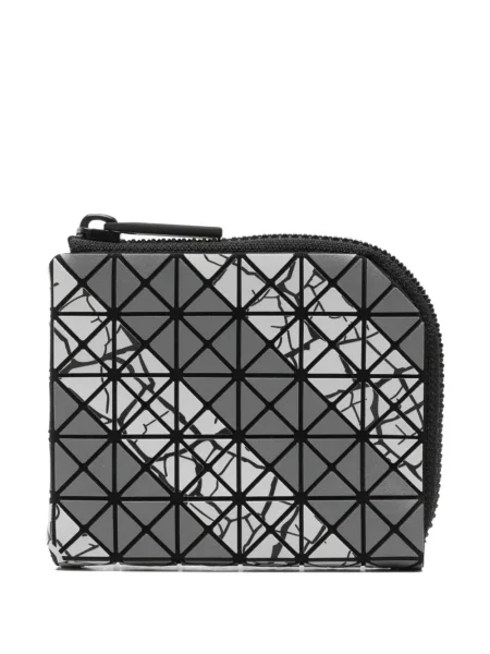 Portofel Bao Bao Issey Miyake cu imprimeu geometric gri