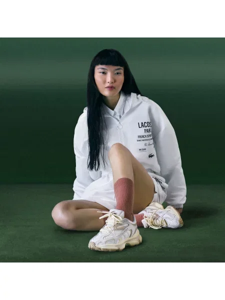 Кроссовки Lacoste бежевые