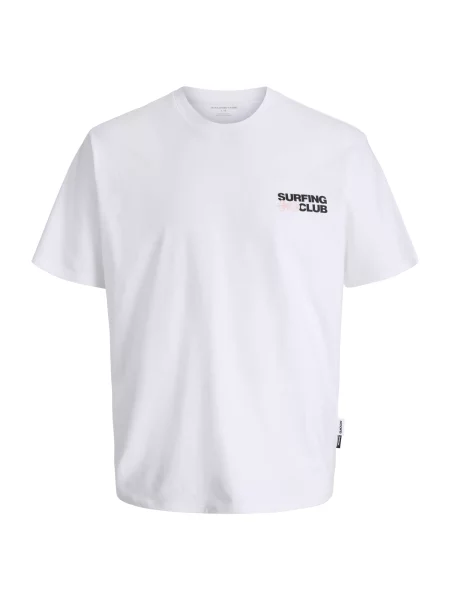 JACK & JONES Tricou JCOMarina roz / negru alb