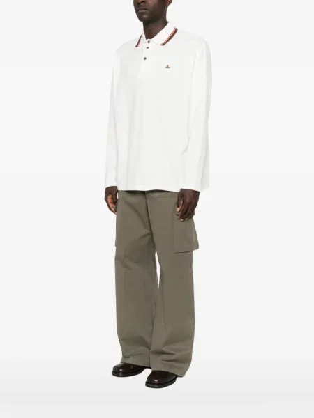 Polo Vivienne Westwood με κέντημα λευκό