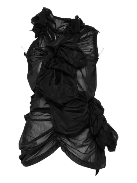 Tricou Comme Des Garçons cu volane negru