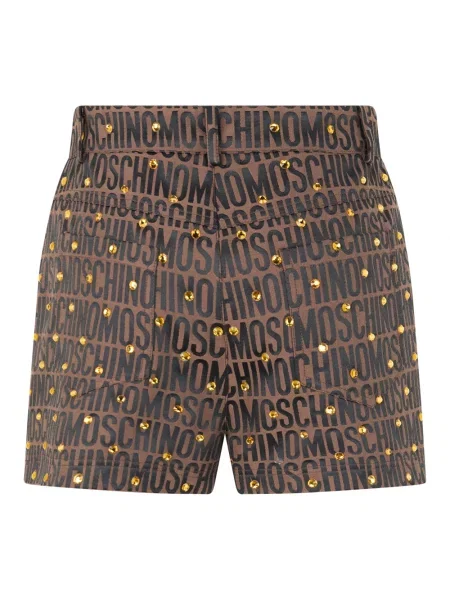 Spodnie Moschino brązowe