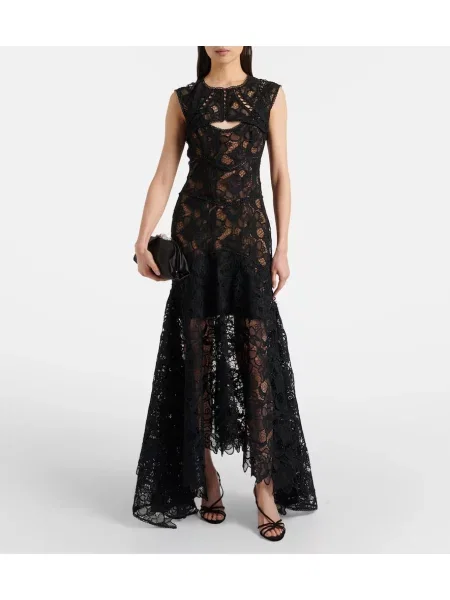 Rochie Costarellos de mătase negru