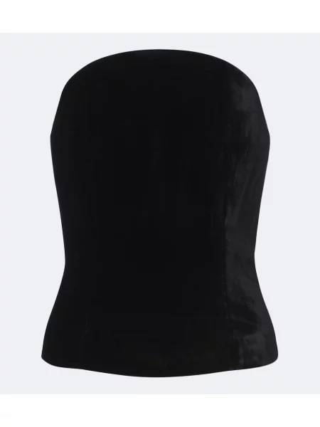 Кадифен топ Roland Mouret черно