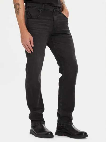 Wrangler Дънки Greensboro Straight Fit сив