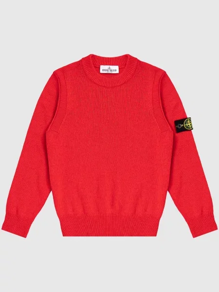 Детский свитер Stone Island красный