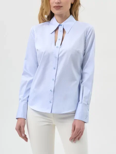 Рубашка Elisabetta Franchi голубая
