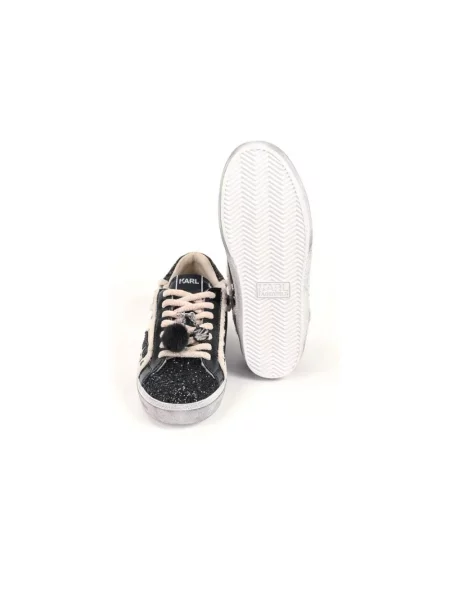 Sneakersy Karl Lagerfeld skórzane czarne