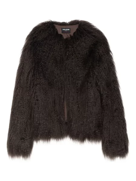 Palton de blană Zadig&voltaire maro