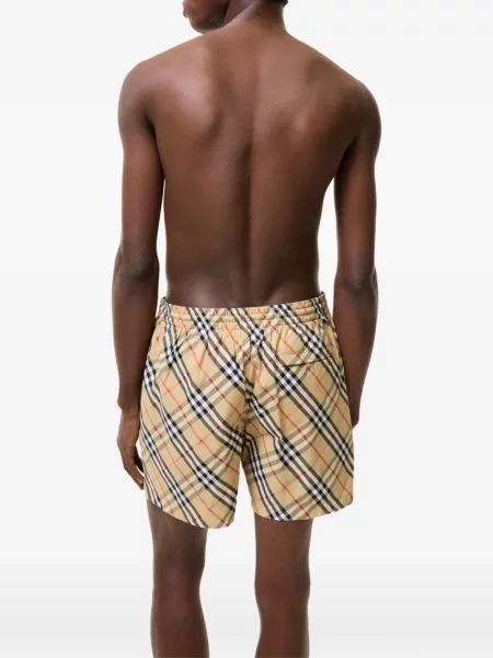 Slip de baie Burberry în carouri