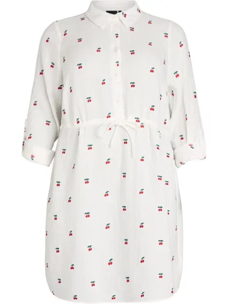 Zizzi Rochie Vviva verde / roșu alb
