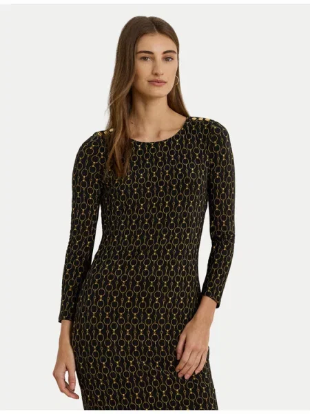 LAUREN RALPH LAUREN Vsakodnevna obleka črna