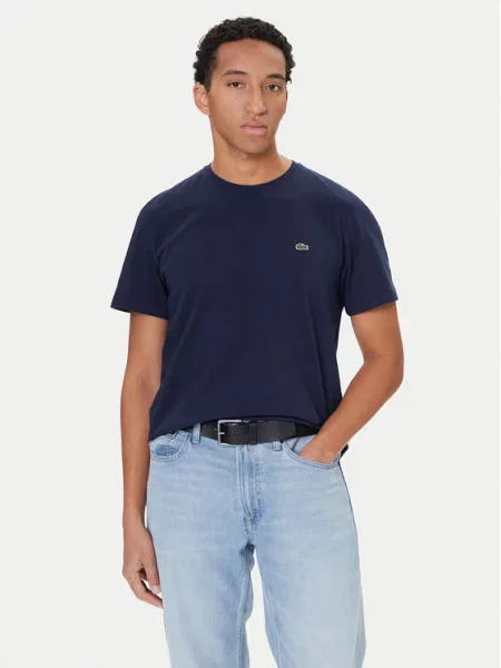 Sweter Lacoste klasyczny granatowy