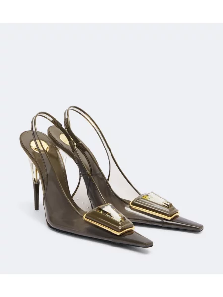 Lodičky Saint Laurent hnedá