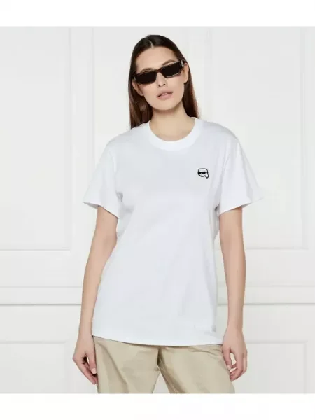 Karl Lagerfeld Póló IKON PATCH fehér