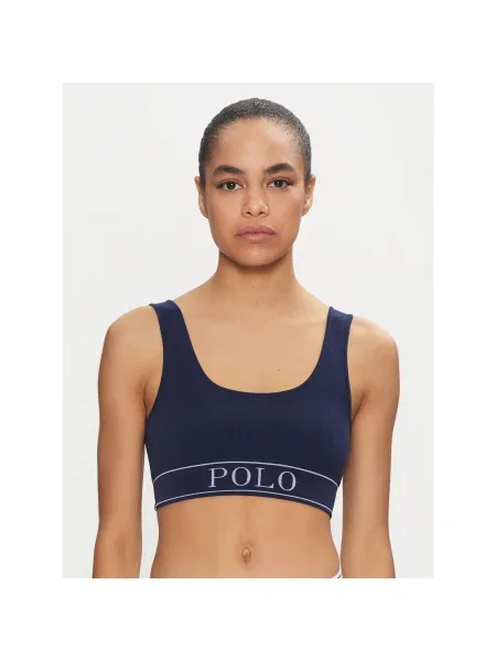 Σουτιέν τοπ Polo Ralph Lauren μπλε