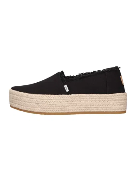 Lniane espadryle Toms czarne