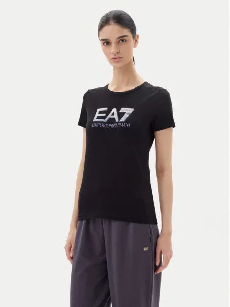 Tričko Ea7 Emporio Armani černé
