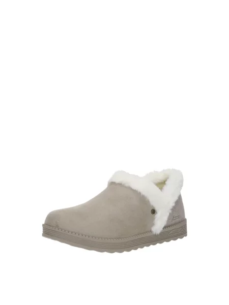 Futro Skechers ze sztucznego futra beżowe