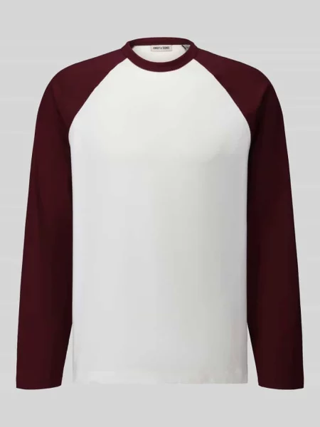 Bluzka z długim rękawem o kroju relaxed fit z czystej bawełny model HEATON' Only & Sons biała