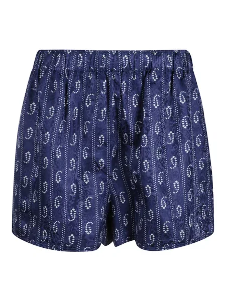 Szorty Tory Burch z nadrukiem niebieskie