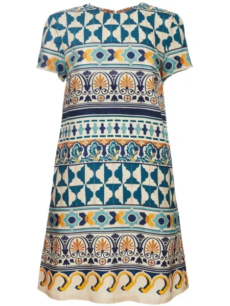 Rochie mini La Doublej de mătase de costum