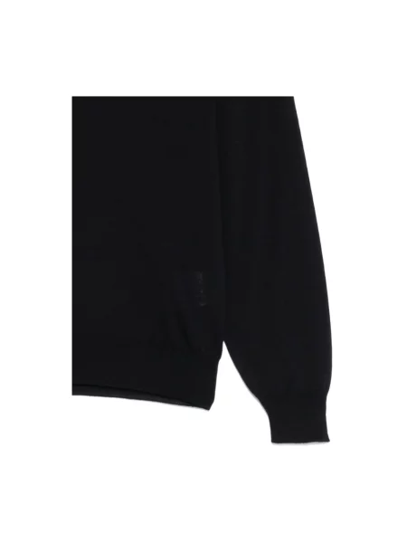 Sweter z golfem Lardini wełniany czarny