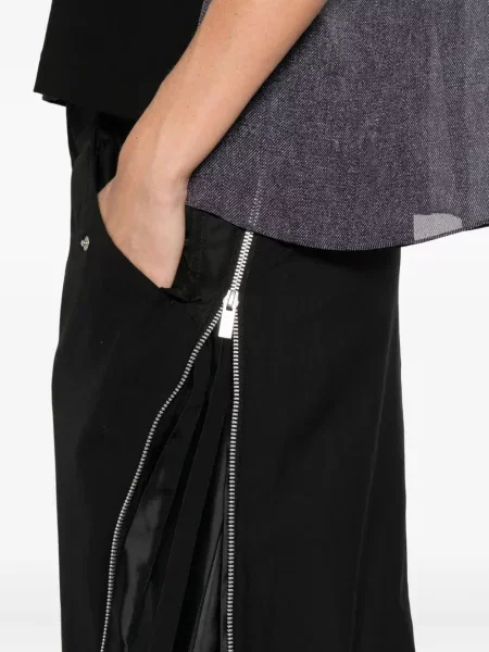 Fusta plisata Sacai plisată negru