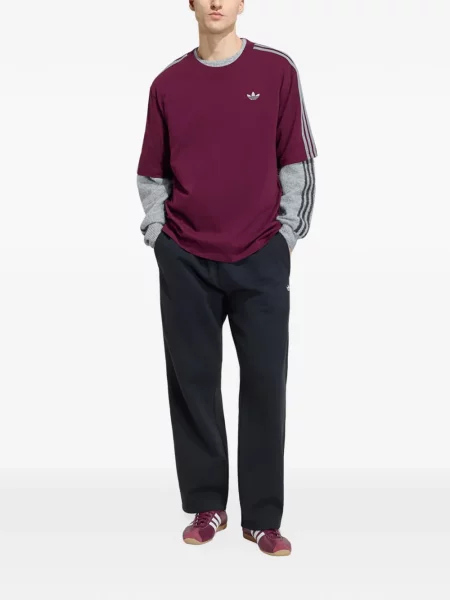 Tricou Adidas cu dungi roșu