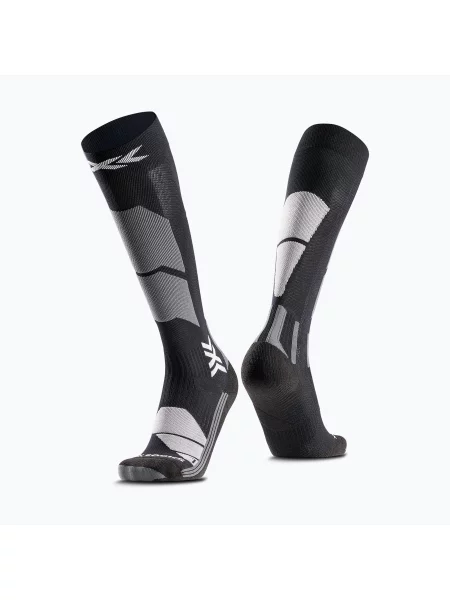 Șosete de schi pentru femei X-Socks Ski Perform Otc x black/light grey negru