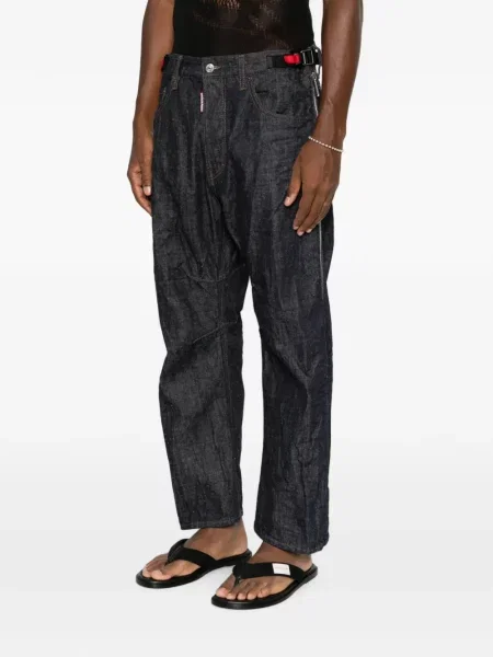 Blugi Dsquared2 cu autograf albastru