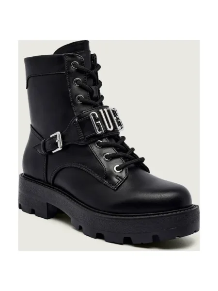 GUESS Ghete cu șireturi YANZY' negru