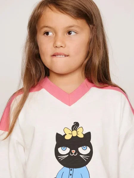 Mini Rodini футболка дитяча Cat