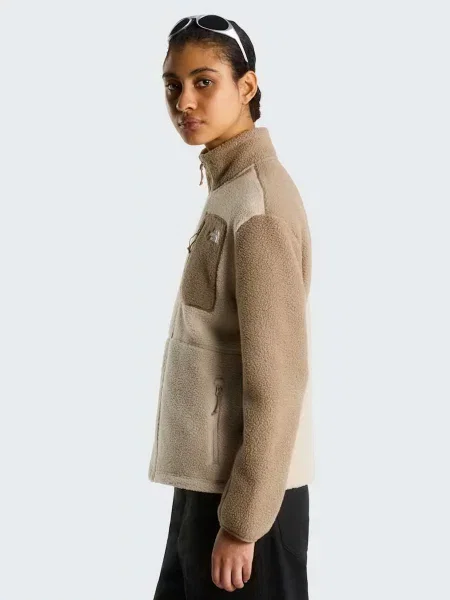 Флисовый свитер The North Face бежевый
