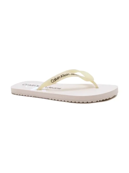 Papucs Calvin Klein Jeans bézs