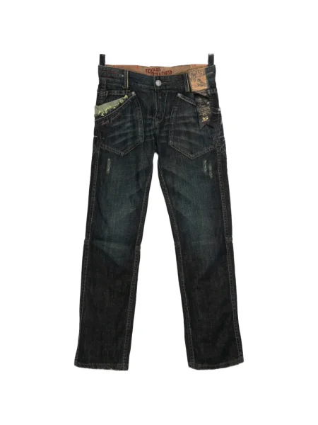 Viseltes hatású nadrág Tough Jeansmith kék