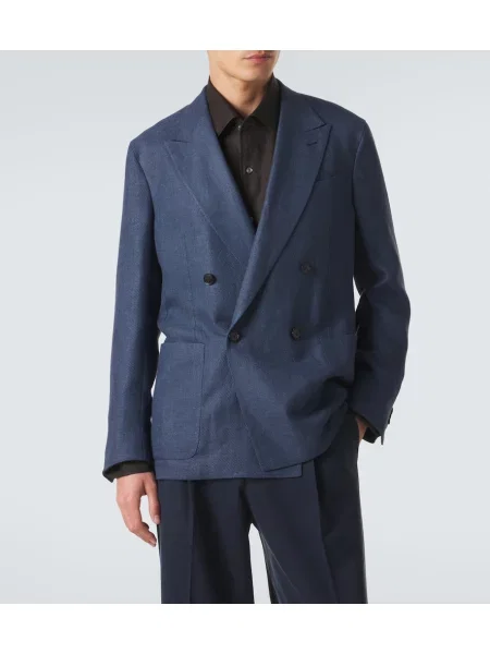 Sacou Zegna de lână albastru