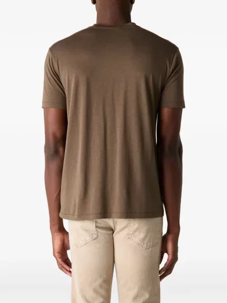 Tricou Tom Ford cu decolteu rotund verde