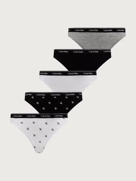 Calvin Klein Underwear tangá dámske s bavlnou sivá