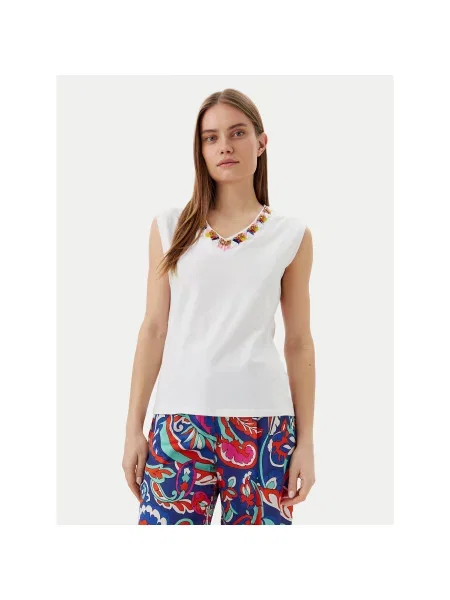 Lola Casademunt by Maite Топ Regular Fit білий