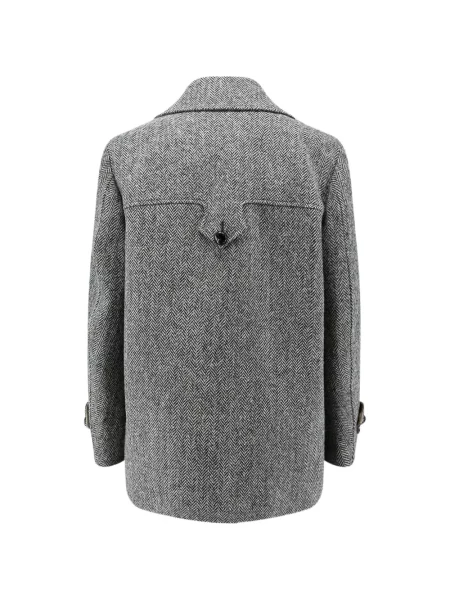 Palton Seafarer cu model herringbone gri