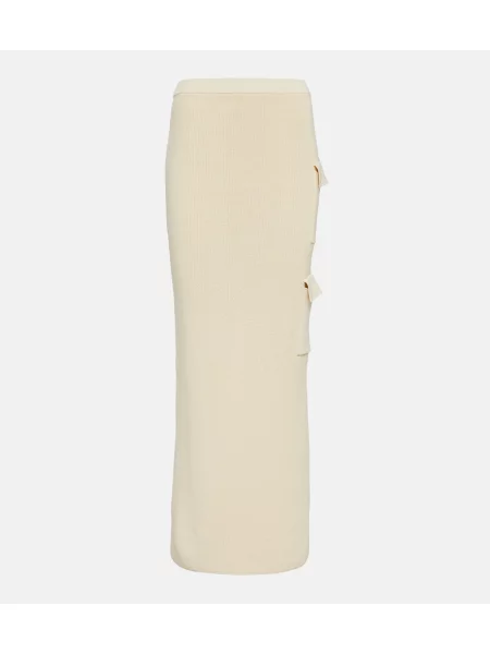 Fusta maxi Aya Muse alb