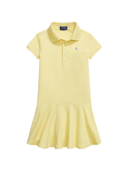 Sukienka dziecięca Polo Ralph Lauren żółta