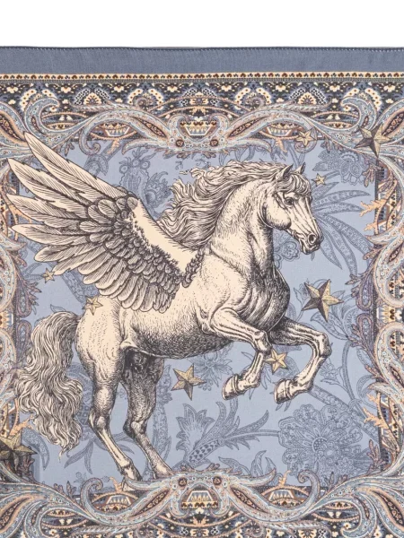 Cravată Etro cu imagine cu model paisley albastru